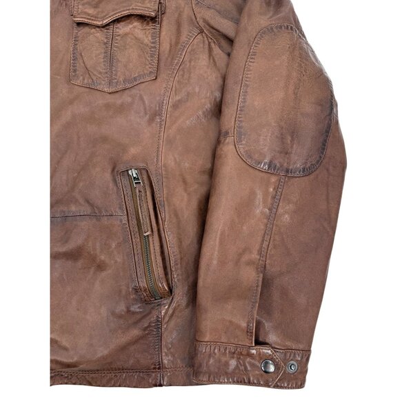 Carbon 2 Cobalt Lamb Leather Jacket • Gorpcore Americana Minimalist Workwear XXL - Picture 4 of 16